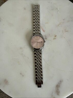 Rosefield Stainless Steel Watch with Pink Dial